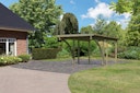 Karibu Carport Einzelcarport Eco 1/2 - kesseldruckimprägniert