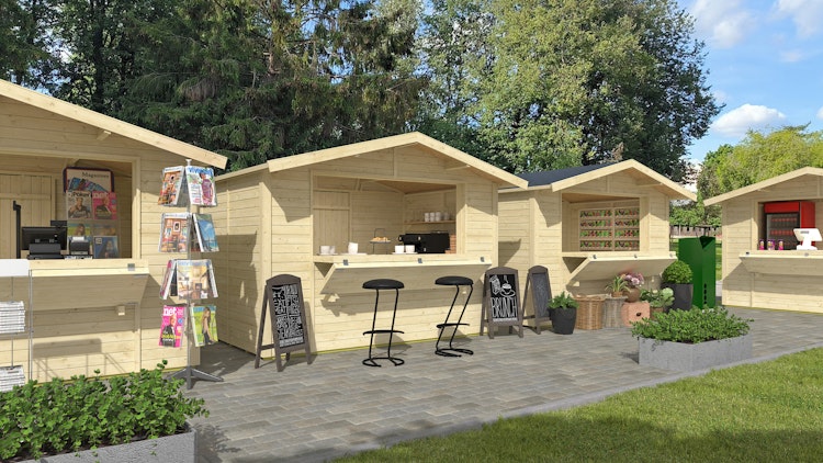 Weka Marktstand Verkaufshaus Mori 5 - 13 mm