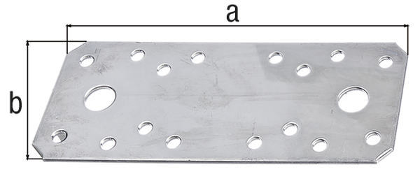 Flachverbinder verz. 195x90x3,0 mm