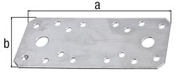 Flachverbinder verz. 96x35x2,5 mm GP