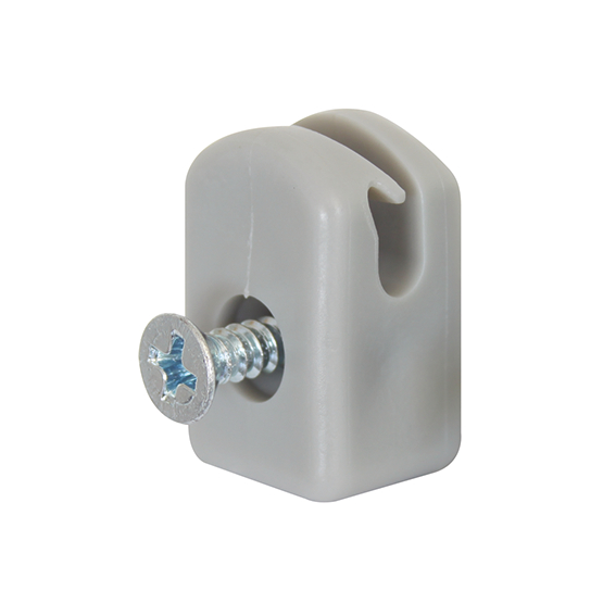 Alberts® Spanndrahthalter mit Schraube, Kst., grau 655976