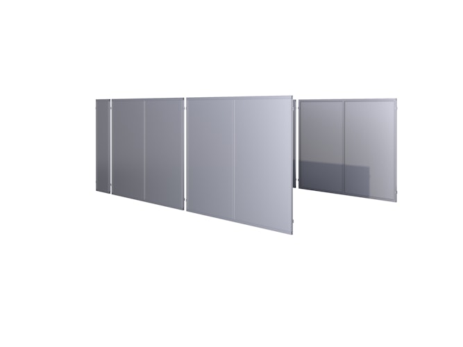 KGT Seitenelement klein für Aluminium Carport Elbe (1 Stück)