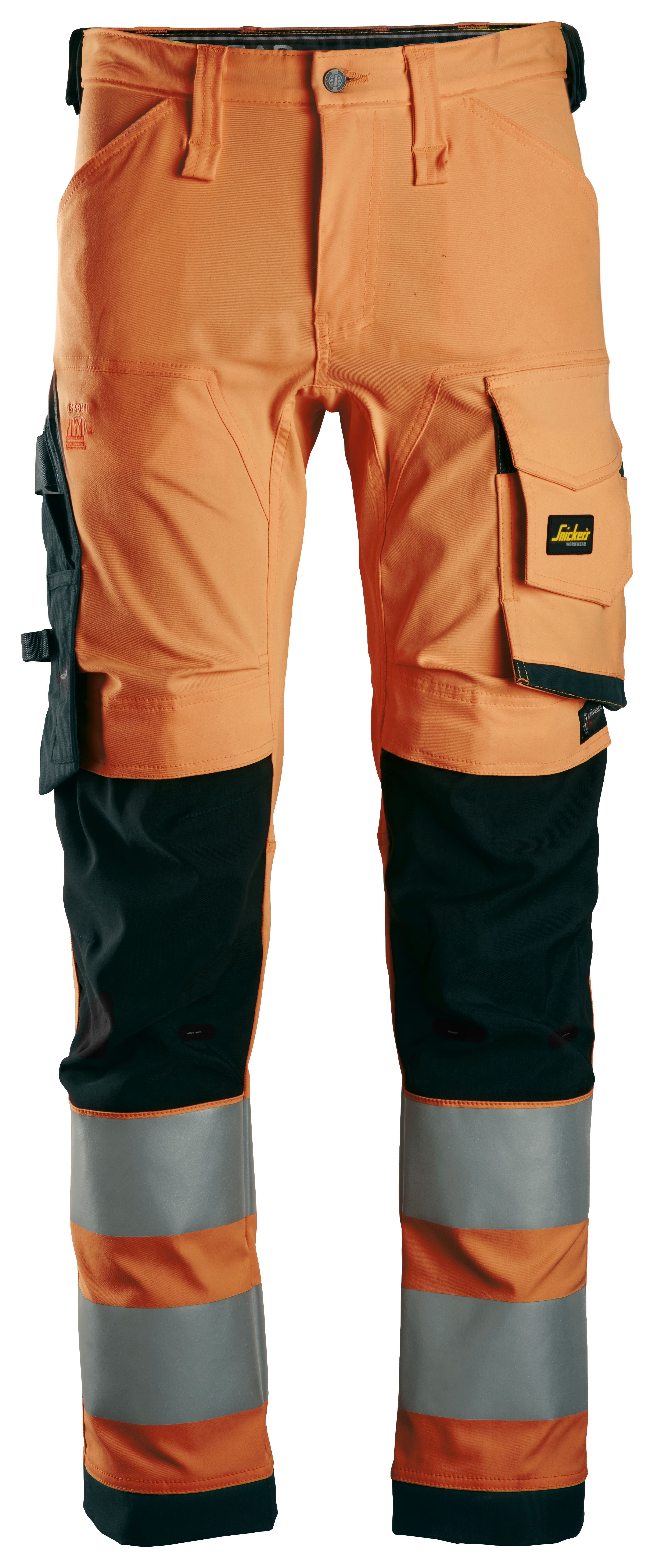 Snickers High-VIS-Stretchhose, Warnschutzklasse 2 58 signalorange-schwarz