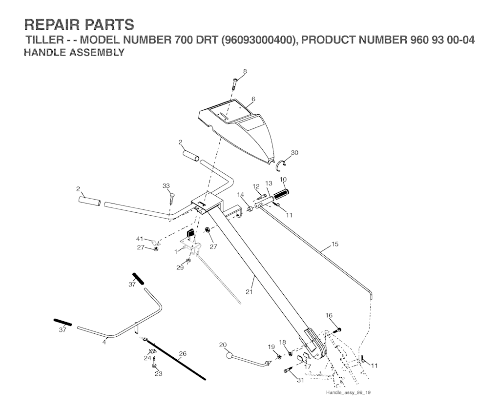 Explosionszeichnung Ersatzteile