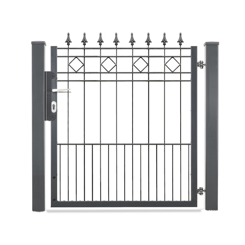 dz Flügeltor VARIO Residenz klassik RIMINI Einzeltor - Verschiedene Höhen