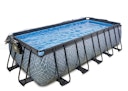 Vorschaubild Exit rechteckiger Rahmenpool mit Sandfilteranlage, Wärmepumpe und Sonnendach 540 x 250 cm (Höhe 122cm)