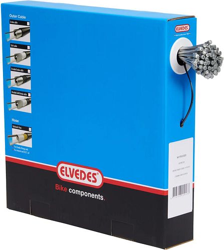 Elvedes Bremsinnenzug 2000 mm silber Werkstattbox &agrave, 100 Stück, V-Nippe