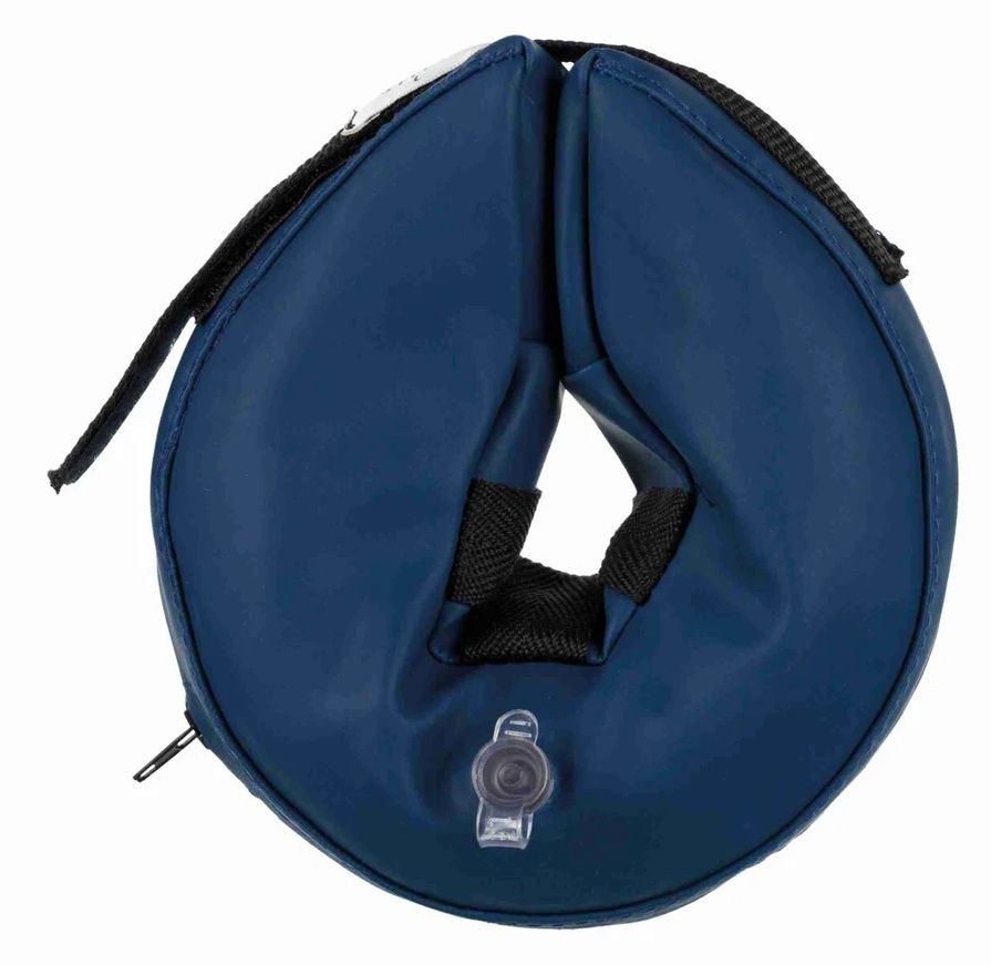 TRIXIE Schutzkragen, aufblasbar, S–M: 32–40 cm/11 cm, blau