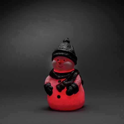 Konstsmide Weihnachtsbeleuchtung  LED Kunststoffschneemann 42,5 cm RGB