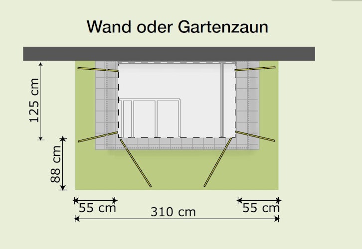 Weka Gartenschrank Geräteschrank Garten [Q] Kompakt