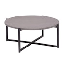 Vorschaubild B-Ware Apple Bee Kaffeetisch SOUL Ø 74 cm, Aluminium Schwarz / Leichtbeton Lava,