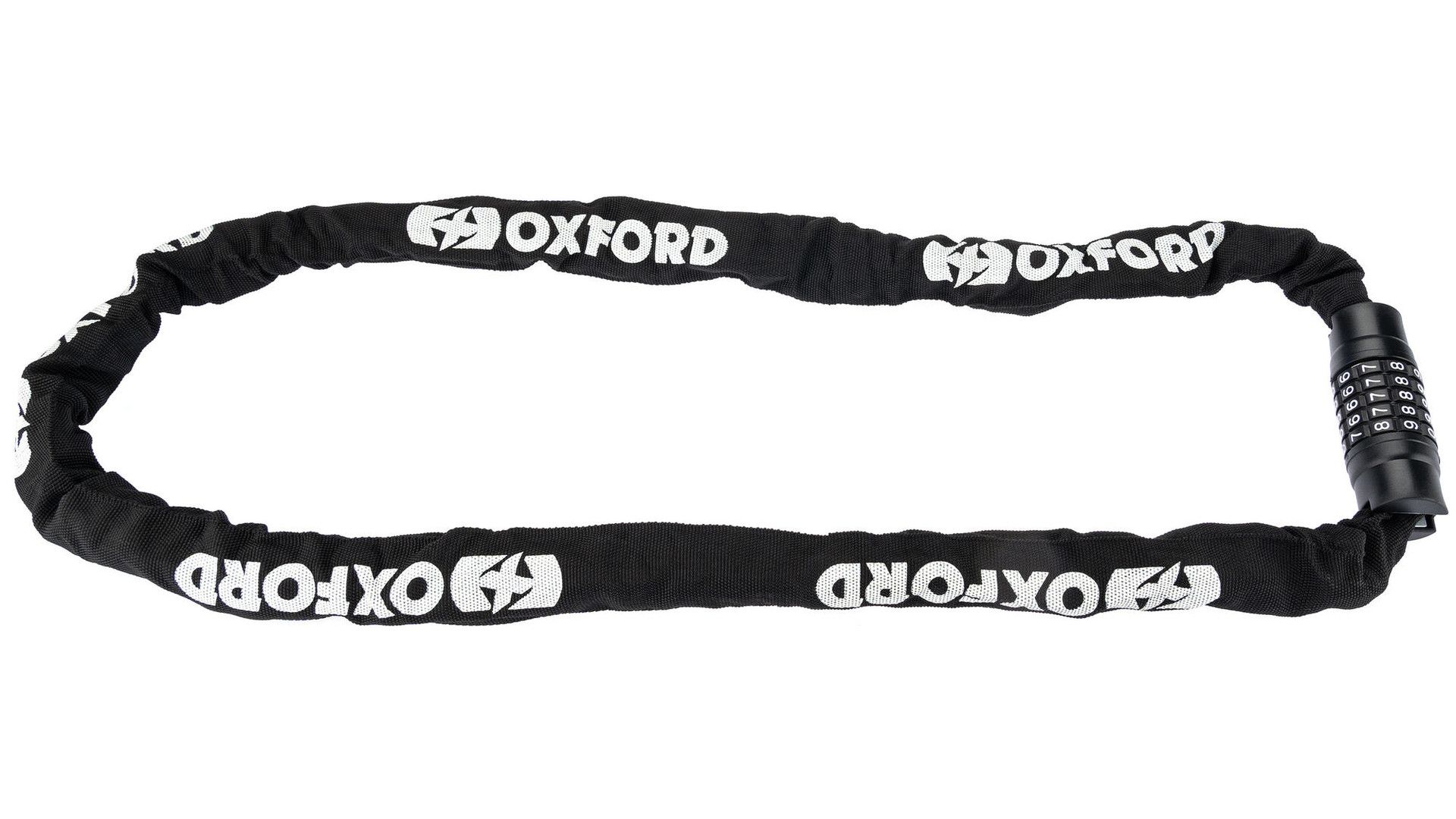 Oxford Kettenschloss Länge 150 cm, Kettenschloss "GP Combi Chain 8" Kette aus 8 mm gehärtetem Stahl