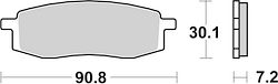SBS Bremsbelag 580HF Street Ceramic