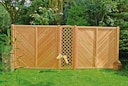 T&J CLASSICO Sichtschutzzaun Douglasie 1800 x 1800 mm