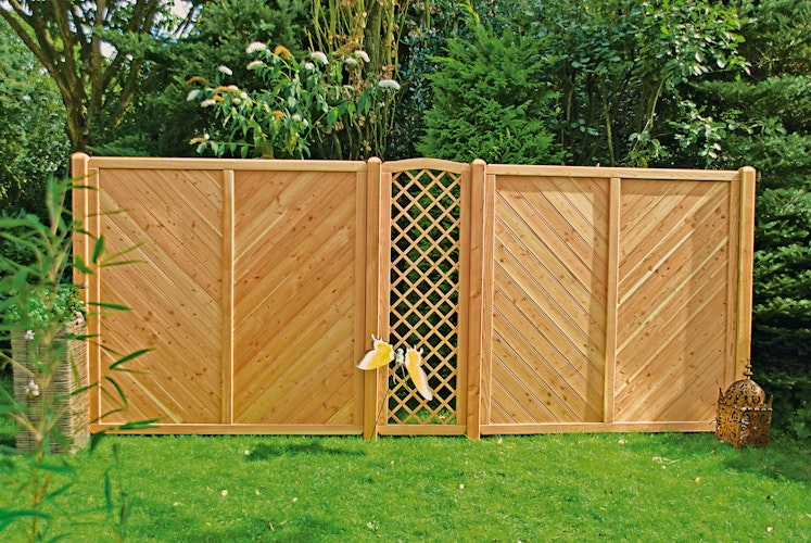 T&J CLASSICO Sichtschutzzaun Douglasie 1800 x 1800 mm