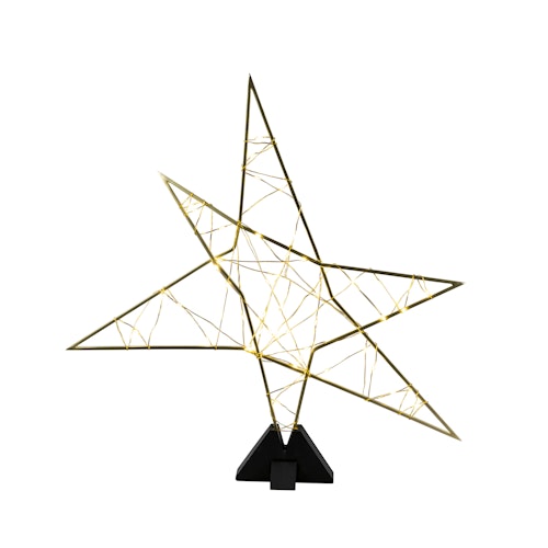 Konstsmide Weihnachtsbeleuchtung Metallsilhouette Stern, gold