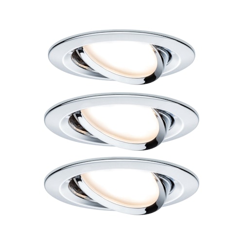 Paulmann Einbauleuchte Nova Coin LED 3x6,5W chrom rund