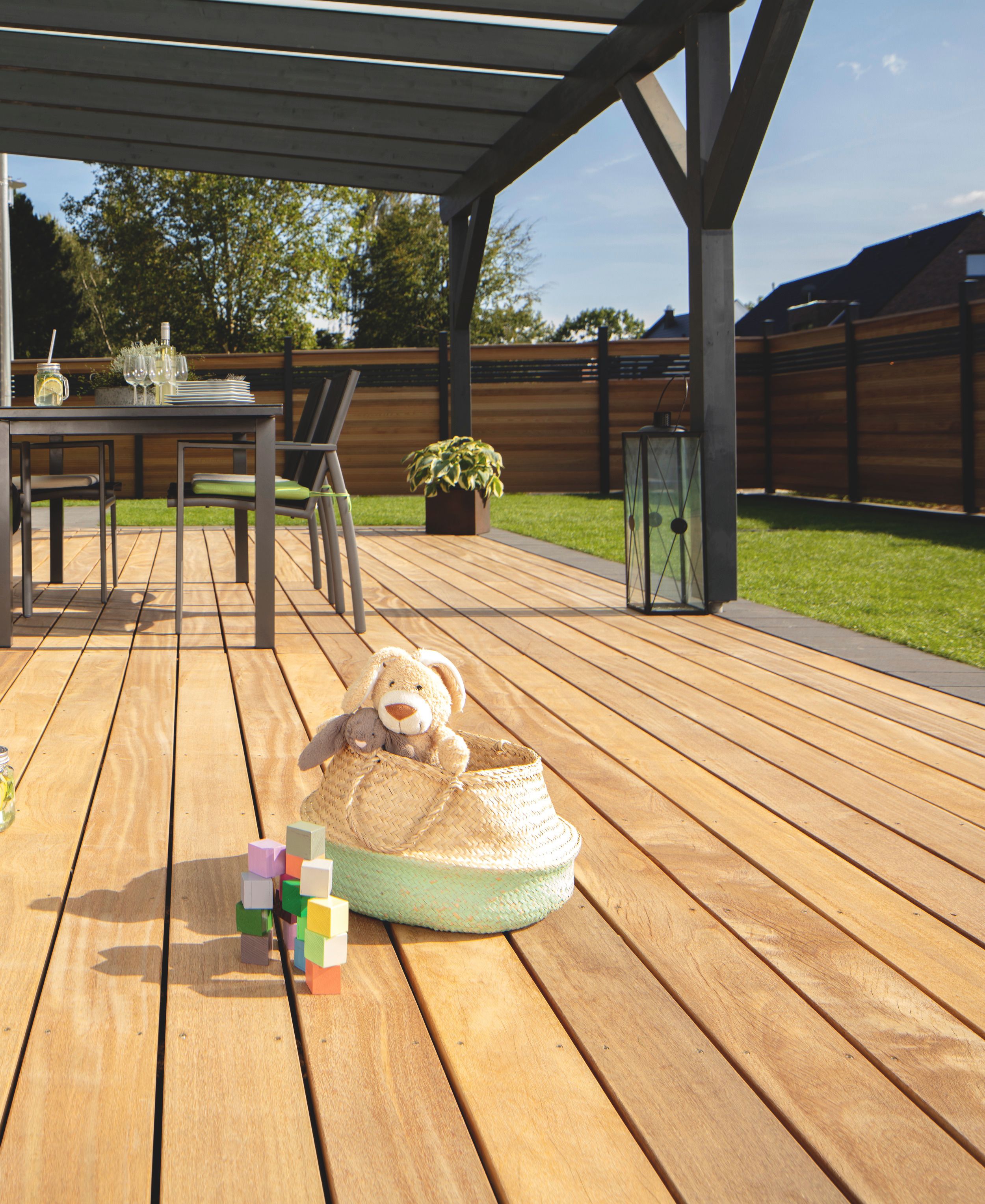 OSMO Terrasse Cumaru 21x145, 518cm KD Oberseite glatt
