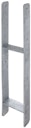 Alberts® H-Pfostenträger 300x60x6mm Gesamtlänge 800mm für verschiedene Pfostenstärken