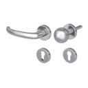 Vorschaubild Griffwerk ULMER GRIFF Klipptechnik | DESIGN MANUFAKTUR FS Panik -Edelstahl matt  Rosettengarnitur -Klippt. R4 -WL -Stift 9mm -TS 38-50mm