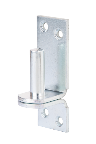 Alberts® Kloben auf Platte,galvanisch verzinkt dickschichtpassiviert, Dorn ⌀13 mm, Abstand 25 mm,Platte HxB100x35 mm 311438