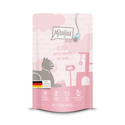 MJAMJAM Quetschies Kitten 125g Beutel Katzennassfutter