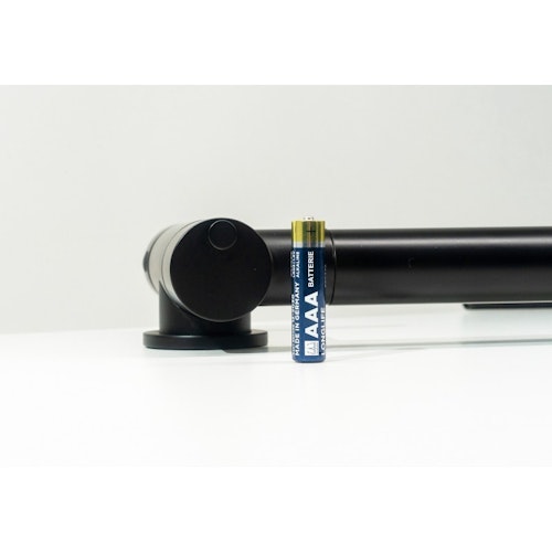 Wasserhahn Vorfenster Küchenarmatur, Umklappbar 4,5 CM, mit 360° schwenkbarem Auslauf, abnehmbare 2 strahl Handbrause, Schwarz Matt / Schwarz