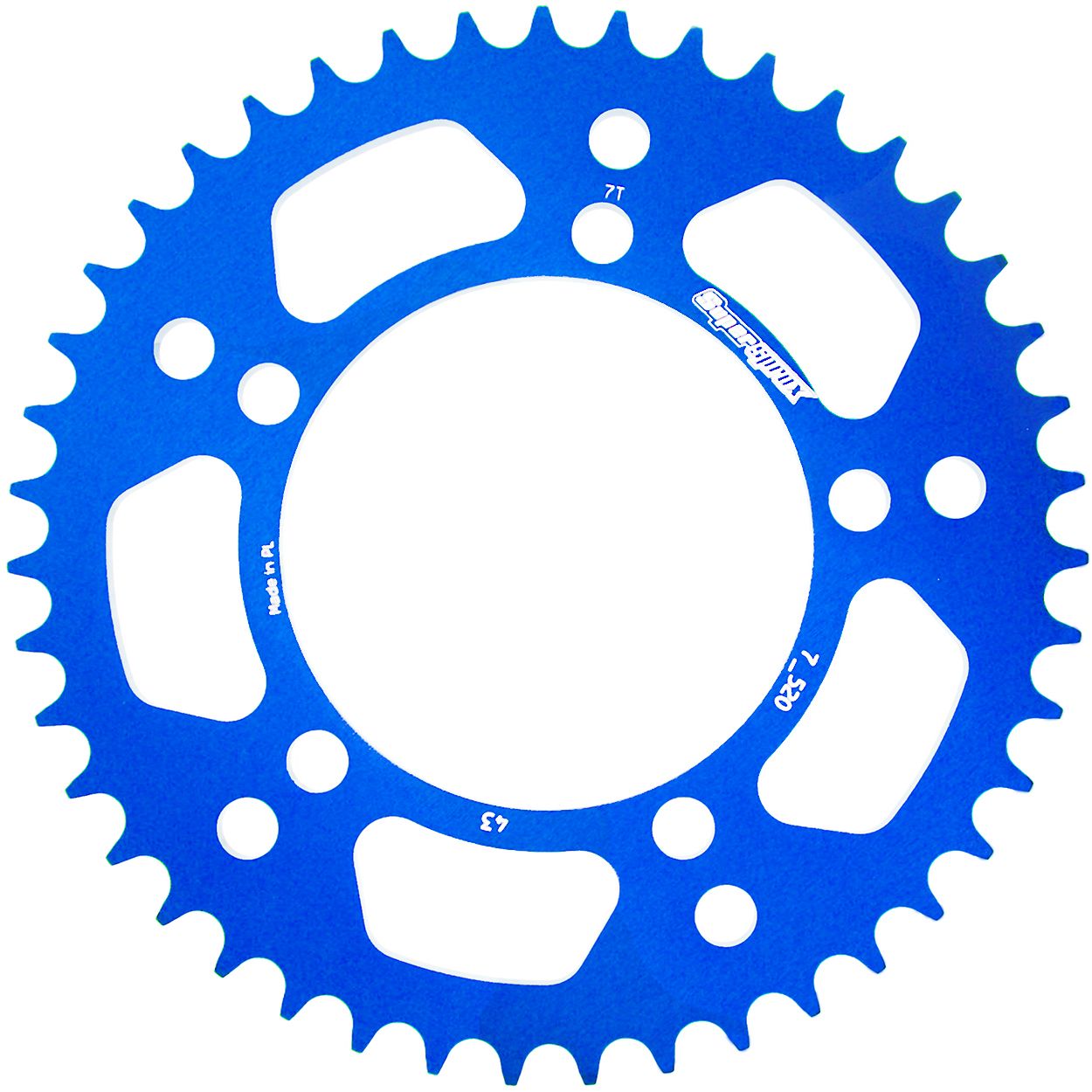 Supersprox Alu-Kettenrad 520 43Z (Blau)