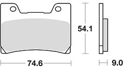 TRW Bremsbelag MCB 622 mit Zulassung