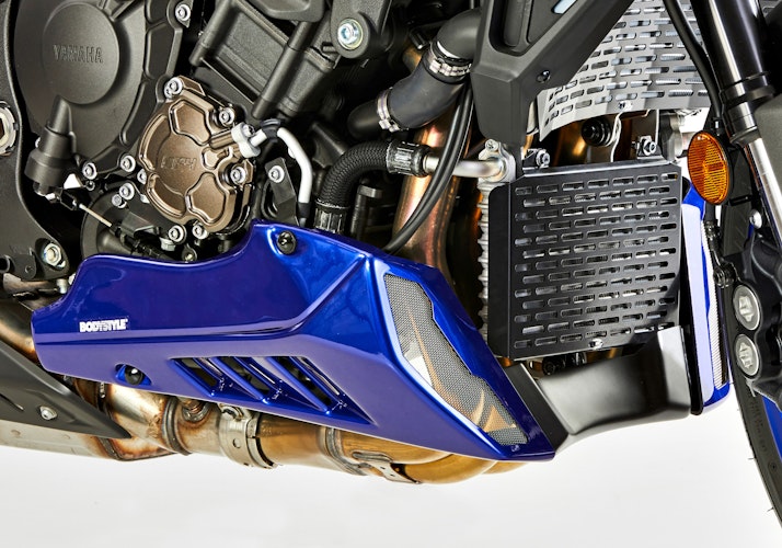 BODYSTYLE Sportsline Bugspoiler ABS Kunststoff grau/gelb für YAMAHA MT-10 / SP 