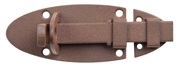 Alberts DURAVIS® Schlossriegel mit flachem Griff Rostbraun