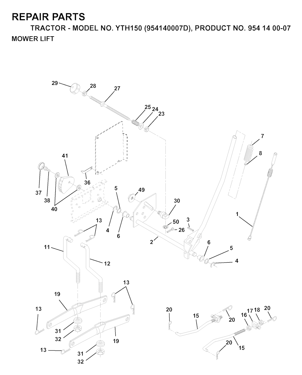 Explosionszeichnung Ersatzteile