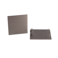 Griffwerk Endkappen-Set PLANEO 40 (r/l) -Edelstahl Optik für 18,5er Distanzprofil