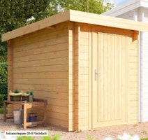 Wolff Finnhaus Anbauschuppen 28-XS Flachdach