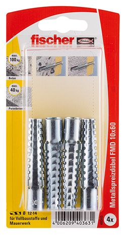 FISCHER Metallspreizdübel FMD 10x60 K (8 Stück)