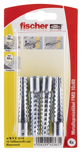 FISCHER Metallspreizdübel FMD 10x60 K (8 Stück)