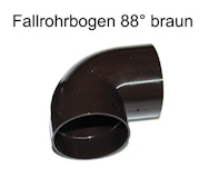 Fallrohrbogen 88° DN 60 weiß (1 Stück) Fallrohrbogen 88° DN 60 weiß (1 Stück)Zubehörbild