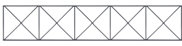 Alberts® Dekorelement Design Nexus, verzinkt, anthrazit RAL 7016,BxH 2000 x 200 mm 665210