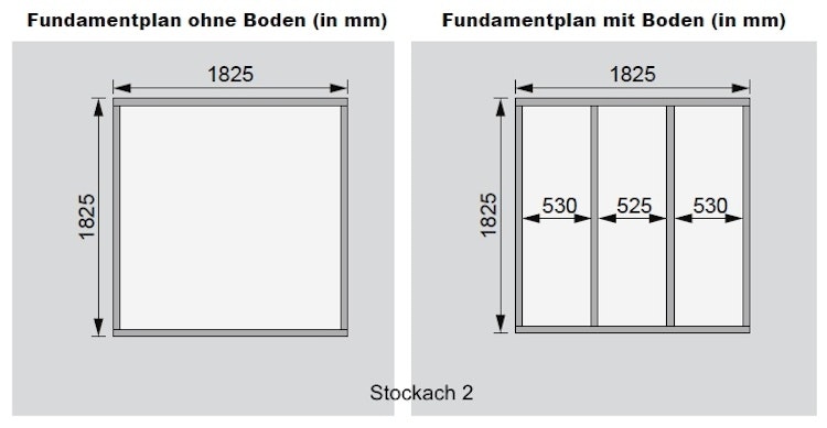 Karibu Woodfeeling Gartenhaus Stockach 2/3/4/5 - 19 mm