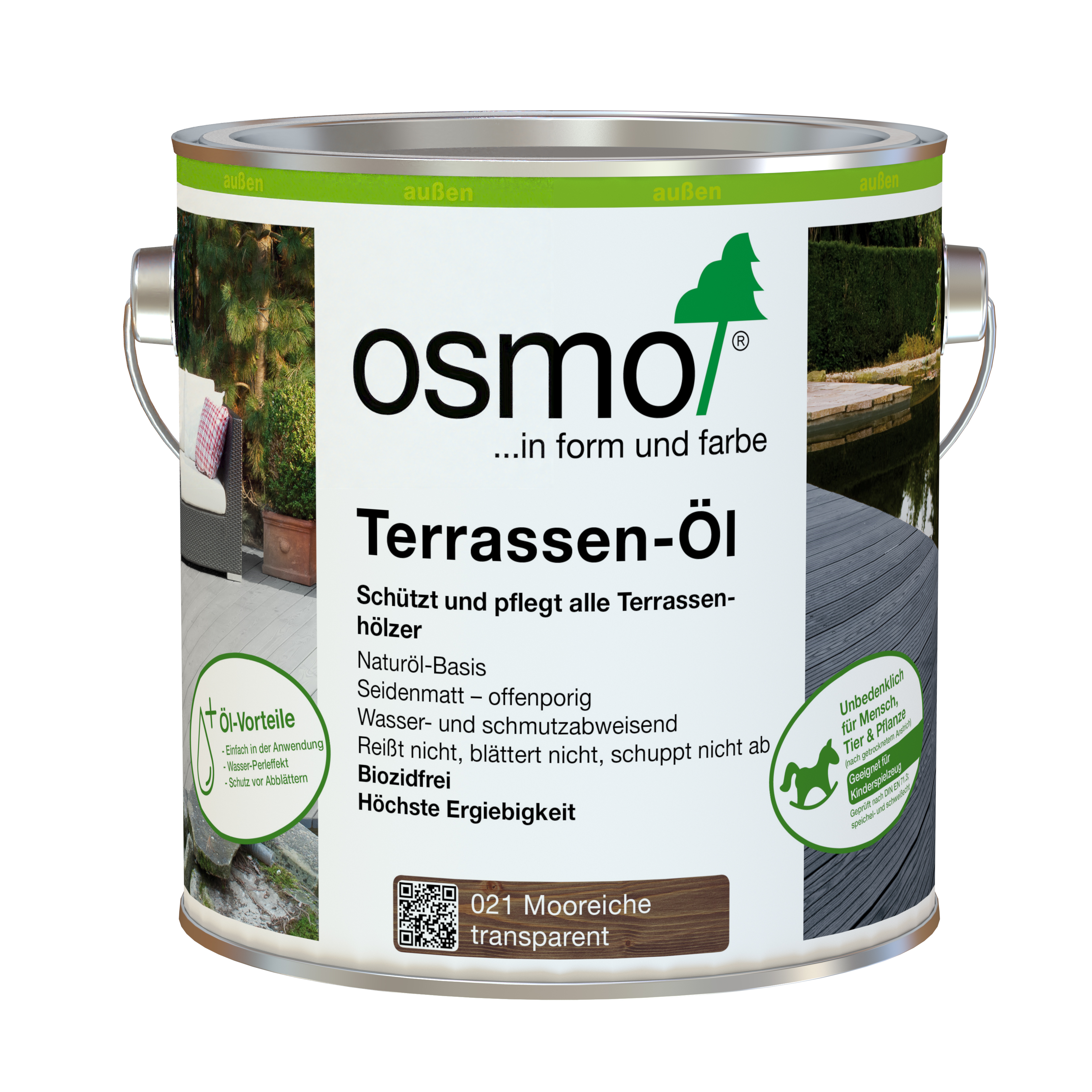 OSMO Terrassen-Öl -007 Teak-Öl Farblos-0,75 Liter