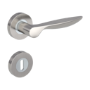 Vorschaubild Griffwerk Türgriff FRANCESCA Schraubrosette- Chrom/Nickelmatt - Auslaufartikel