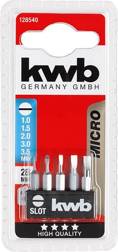 kwb 5 Bits 28mm Slot Micro SB 128540