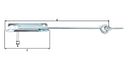 Vorschaubild Alberts® Sturmhaken,mit Feststellplatte,galv.blau vz,zE,Länge 400 mm, FR 204181