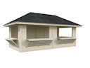 Vorschaubild Palmako Kiosk Bianca 16,6 m² Set 112 - 28  mm