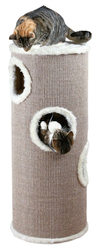 TRIXIE Cat Tower Edoardo 100 Centimeter taupe/creme Kratzbäume & Kratzbretter