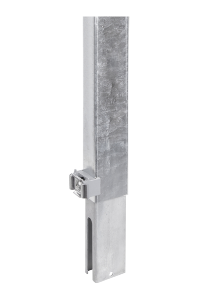 Alberts® Zaunerhöhung Erhard, feuerverzinkt, grün RAL 6005, 600 / 60 x 60 mm 672720