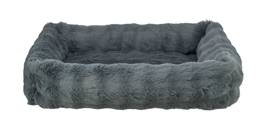 TRIXIE Bett Elli, eckig, 60 × 50 cm, dunkelgrau