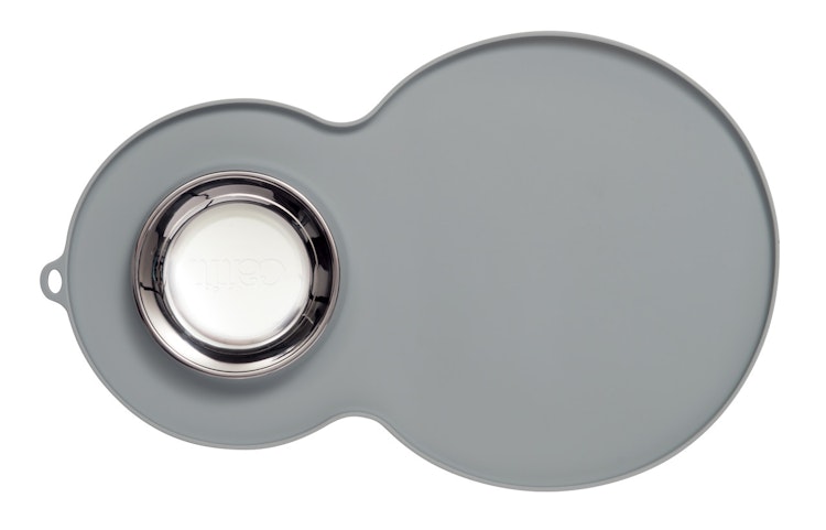 catit Silikonmatte in Erdnussform ca. 46 x 29 Centimeter Katzennapfunterlage