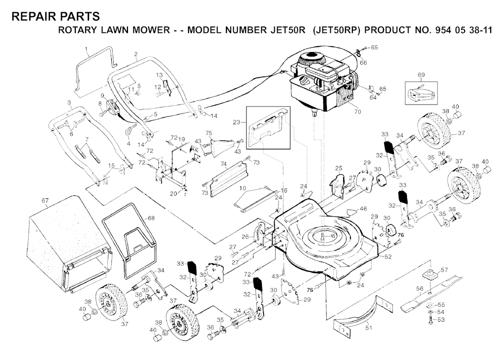 Explosionszeichnung Ersatzteile