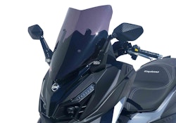 ERMAX Scooterscheibe Sport Acrylic durchsichtig Schwarz getönt für SYM Cruisym 125; Cruisym 300